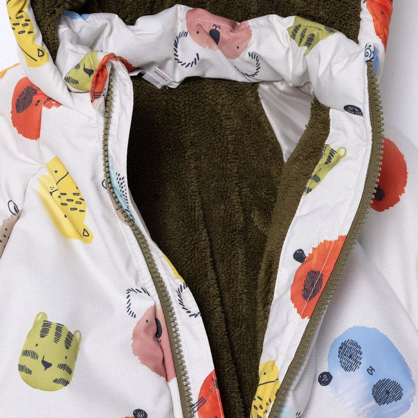 Midimod Coat - Ecru Printed