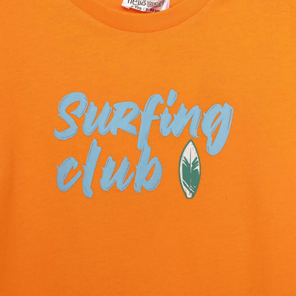 HelloBaby Motto Boy T-shirt Set - Orange