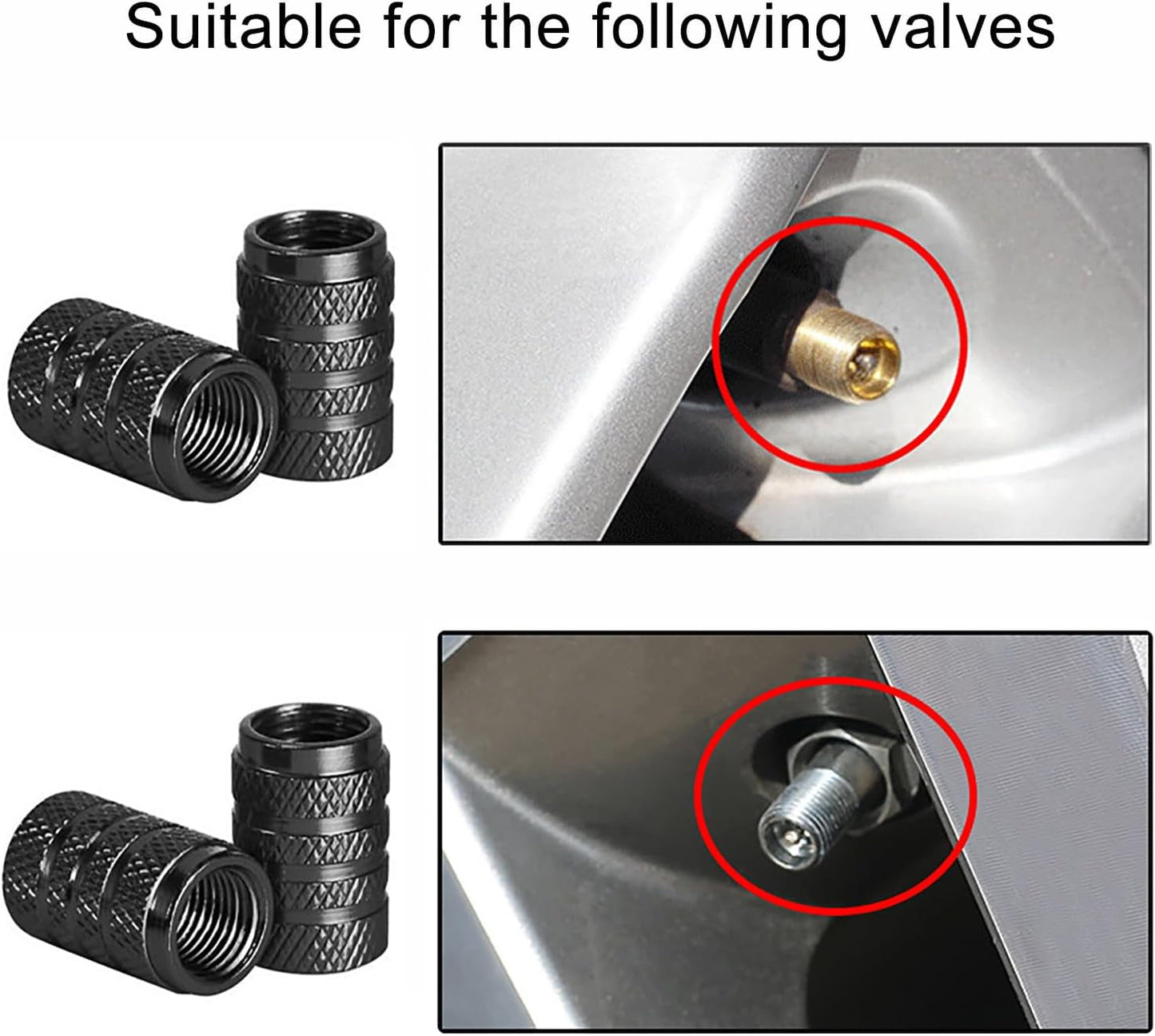 8 Pcs Tyre Valve Caps