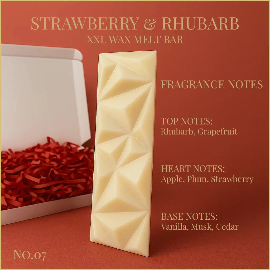 Strawberry & Rhubarb - XXL Wax Melt Bar